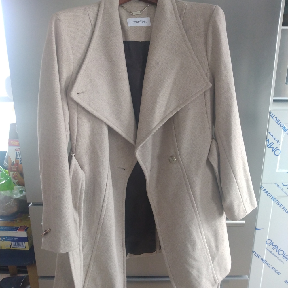 NWOT Calvin Klein Women's Beige Trench Coat